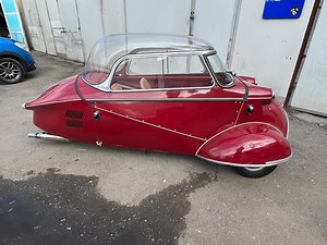 FOTO Un Messerschmitt KR175, adus la înmatriculare la RAR / ”O legendă a autovehiculelor pe trei roți” / Valoarea pe piață este între 20 și 60 de mii de euro