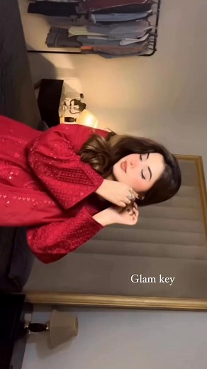 5.9K views · 44 reactions | Bold red, intricate details and a touch of grace❤️ Fully stitched | Glam Key | Facebook