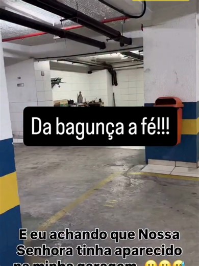 Um momento inusitado e bem-humorado chamou atenção nas redes sociais: uma mulher se surpreendeu ao confundir um saco de cimento com a imagem de Nossa Senhora na garagem de seu apartamento. Ao bater o olho no objeto, ela acreditou estar diante de uma aparição, mas logo percebeu que se tratava apenas de um saco de material de construção estrategicamente posicionado e iluminado de forma curiosa. O episódio arrancou risadas e comentários divertidos, mostrando como a imaginação pode pregar peças no d