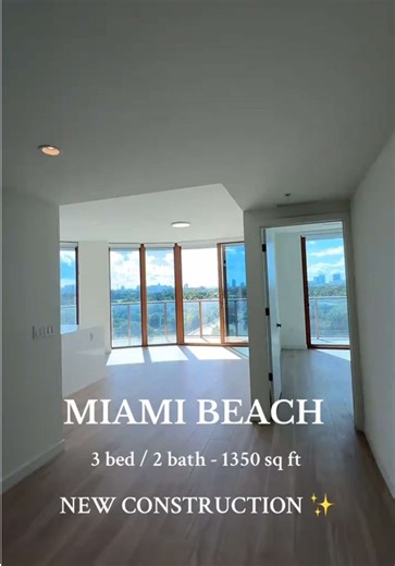 New Construction Miami Beach Corner Unit with Balcony