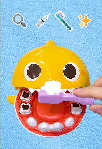 Brush Time with Baby Shark🪥🫧 #toytok #education #BabyShark #DooDooDoo #fy