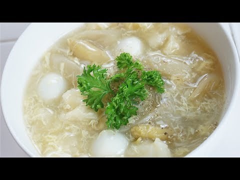 MOST POPULAR DISH AT EVERY VIETNAMESE WEDDING "SUP MANG CUA" - Asparagus Crab Soup