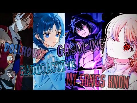 Nightcore - Dollhouse x Gasoline x Radioactive x Light Em Up (Switching Vocals) Mashup