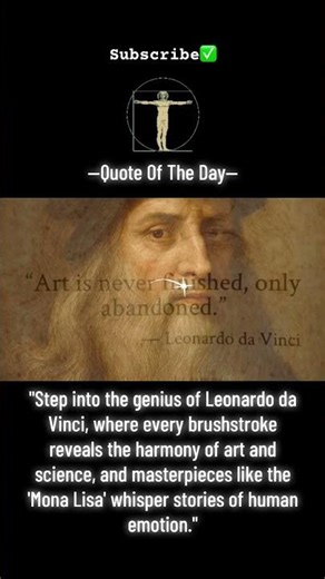 #Shorts #leonardodavinci #QuotesForYou #Art