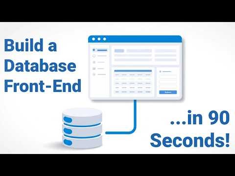 Build a database front-end in 90 seconds!