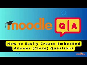 How to create Cloze Questions (Embedded Answer) in TinyMCE Editor in Moodle #moodle #tinyMCE #cloze