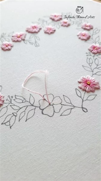 8.6K views · 360 reactions | Flower Heart Embroidery Pattern  PDF...