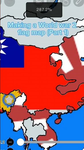 Making a World War 2 flag map (Part 1) #geography #history #worldmap