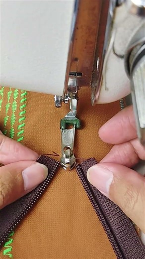 tricks to insert the zipper head easily #techniques