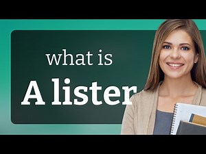 The Allure of the "A-Lister": Understanding The Phrase