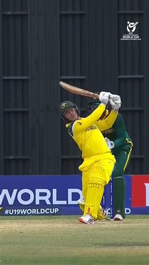 Alex Lee Young goes the distance as Australia look comfortable in the chase 👌 #U19WorldCup broadcast details 👉 https://www.icc-cricket.com/tournaments/u19-cricket-worldcup-2026/news/broadcast-details-for-icc-u19-men-s-cricket-world-cup | ICC Cricket World Cup