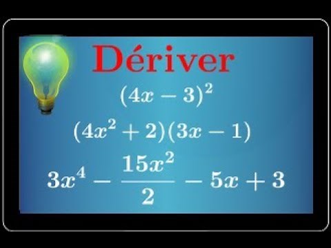 Derivation • derive polynomial functions with the course formulas • Première S ES STI