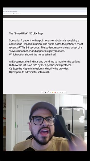 Pharm question breakdown 🫡🙌🏼#newgradnurse #nursingstudent #nursingschool