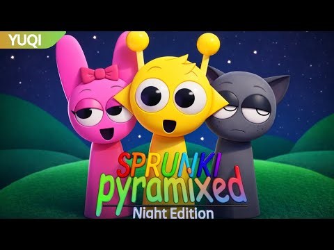 🌙🔺🎶 Sprunki Pyramixed: Night Edition – Dark Beats & Vibes! 😱🔥