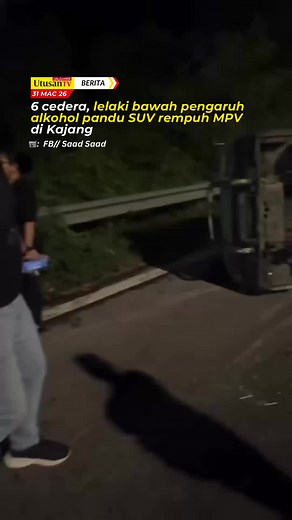 Remput MPV akibat Pengaruh Alkohol di Kajang