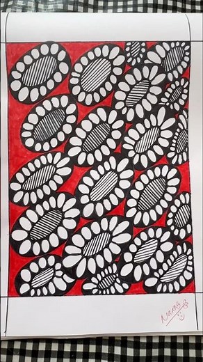 Easy Zentangle patterns for beginners || How to draw Zentangle #zentangle #easy