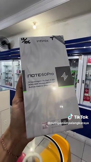 Infinix Note 60 Pro 8/256GB Rp 5.499.000 Infinix Note 60 Pro 12/256GB Rp 5.999.000 🔥🔥🔥 — Yuk checkout handphone dan aksesorisnya di PUTRI PONSEL. Pembelian melalui SHOPEE dan TOKOPEDIA tentunya sudah bisa dikirim di hari yang sama; khusus Kota Palangka Raya. 📍PUTRI PONSEL Jl. Dr. Murjani no.23 IG: putri_ponsel_palangkaraya Wa : ( 62 812-5087-880 ) Shopee : putri_ponsel_palangkaraya Tokopedia : putri pc