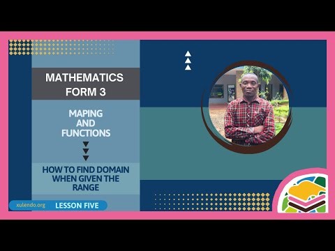 Mapping and Functions(Lesson 5)|F3 Math|How to find Domain when Given the Range