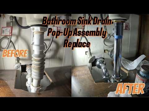 Replace a Bathroom Sink Pop-Up Drain Assembly | Step-by-Step #diy
