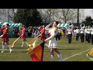 [4K] 神奈川県警察音楽隊＆カラーガード隊ドリル演技 ①