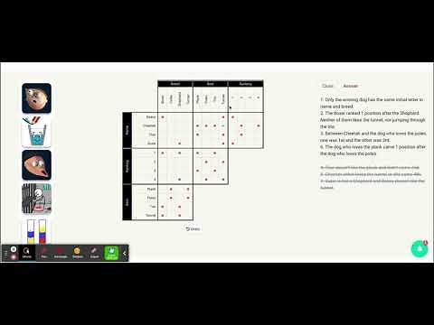 Agility Competition - Logic Grid Puzzle - Brainzilla