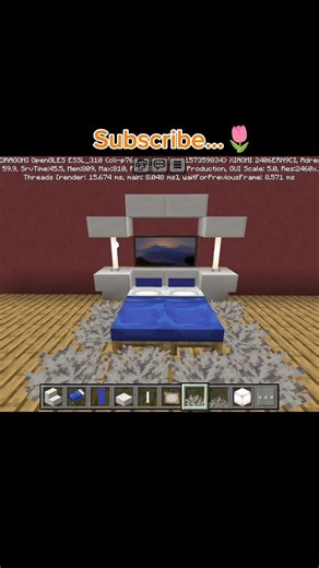Minecraft Bed Design 🛏️ 😍| Minecraft Tutorial | #minecraft #beddesign #tutorial #shorts #viral