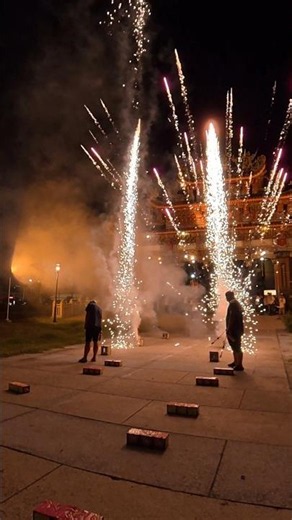 POV Fireworks Launch Inches Away with Rapid Whoosh Sounds 🎆💨😳 #fireworks