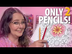 How to Paint a Flower with WATERCOLOR PENCILS