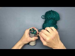 Stricken mit der selbstgebauten Strickliesl