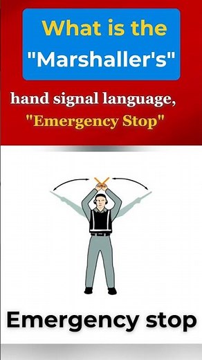 How Marshallers Talk to Pilots: The SECRET Hand Signal Language & The EMERGENCY STOP Signal!