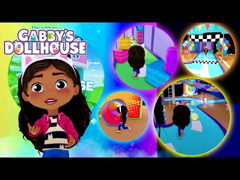 Racing Through the New Obstacle Course in Gabby's Dollhouse Roblox!