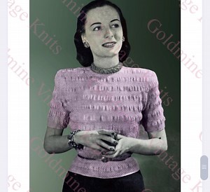 Vintage 1940s Perfectly Ruched Knit Blouse Pdf Pattern - Etsy Canada