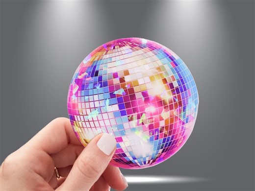 Disco Ball Sticker Holographic Waterproof Stickers Disco Water Bottle Sticker Mirrorball Holographic Indie Sticker Disco Balls Vinyl - Etsy
