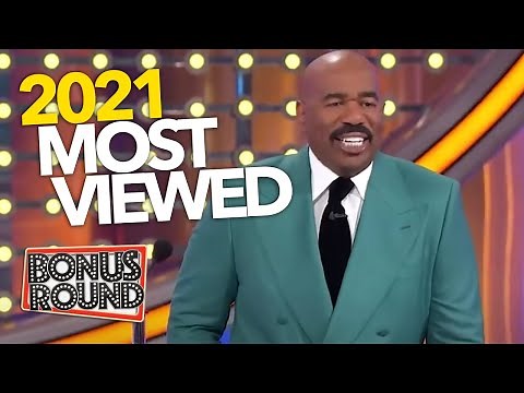 10 MOST VIEWED 2021 Family Feud Videos With Steve Harvey