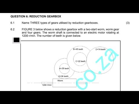 Reduction Gearbox Explained | Mechanotechnics August 2025 Exam Prep