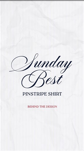 How we designed our Sunday Best pinstripe shirt. #justlikesunday #fashiontok #streetwear #behindthescenes