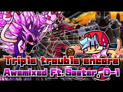 【FNF】Awe氏とSaster氏が手掛けたTriple troubleがカッコ良すぎた Sonic.exe
