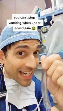 How you vomit under anesthesia 🤮