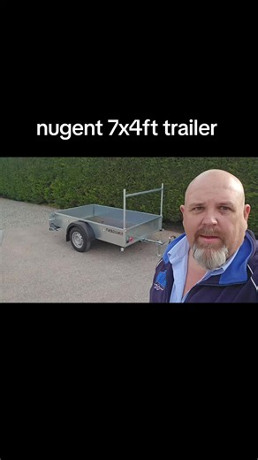 here's a 7x4ft Nugent standard general purpose single axle unbraked utility car trailer, has front and rear stands and front ladder rack fitted. 13