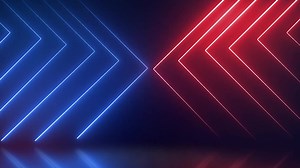 Blue and Red Neon Lines Live Wallpaper - WallpaperWaifu