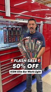 42K views · 2.1K reactions | �1-DAY FLASH SALE! Wednesday, 8/6 ONLY: Get 50% OFF the ICON 800 Lumen Slim Bar Work Light! Valid in-store only, while supplies last. Check back EVERY Wednesday in August for a new deal! | Harbor Freight | Facebook