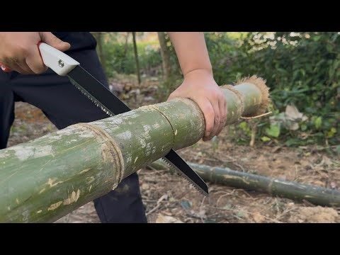 Building a Complete Bamboo Hut by the Lake | Rural Vietnam Life