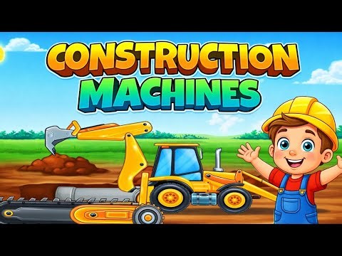 JCB Machine Ka Kaam 🚜 | Excavator & Trencher Working For Kids 👶 | Construction Video