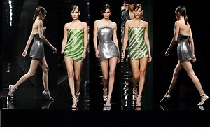 Versace 2020 - Kendall Jenner , Gigi Hadid , Bella Hadid Fashion Show HD 范思哲女郎！