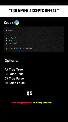 Python Interview Question | Daily Coding Quiz | Shorts ( Day 13- Video 2 )