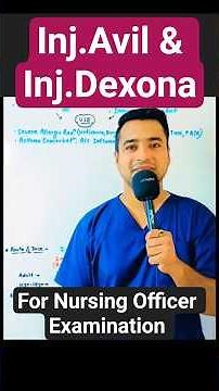 “Avil + Dexona Injection | Uses, Mechanism, Dose, Side Effects & Nursing Interventions"