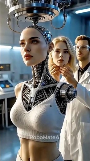 They Built a Female Robot That Looks Almost Human #robotics #futuristic #tech