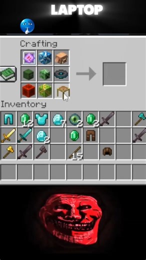 Minecraft me Craft a Gaming Laptop 😲 #minecraft #mcpc #shorts