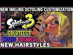 NEW INKLING & OCTOLING HAIRSTYLES! Splatoon 3 Splatfest World Premiere Demo - DarkLightBros ENVtuber