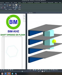 How to create the shaft opening on floor✅.